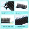 DF touchjoy Lash Extension Volume Eyelashes Extensions 0.18 CC 15-20mm Lash Tray Individual lash Extensions Classic Lash Extensions Soft Matte Black Single Lashes for Professional Salon Use
