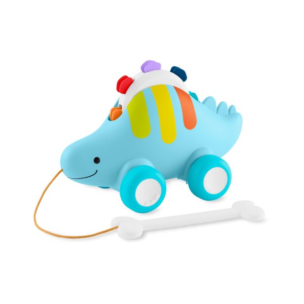 Skip Hop Dinosaur Pull Along Baby Musical Toy, 3-in-1, Explore & More