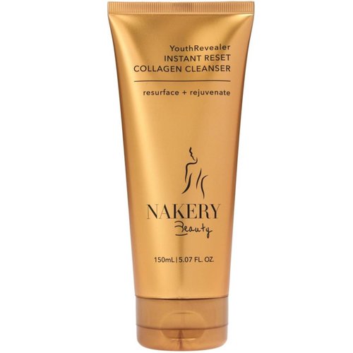 Nakery Face Cleanser for Women - Youth Revealer Facial Wash with Collagen - 10 in 1 Moisturizing Face Wash Exfoliating Cleanser for Dry & Textured Skin - Cleanser Face Wash For Smooth & Plump Skin