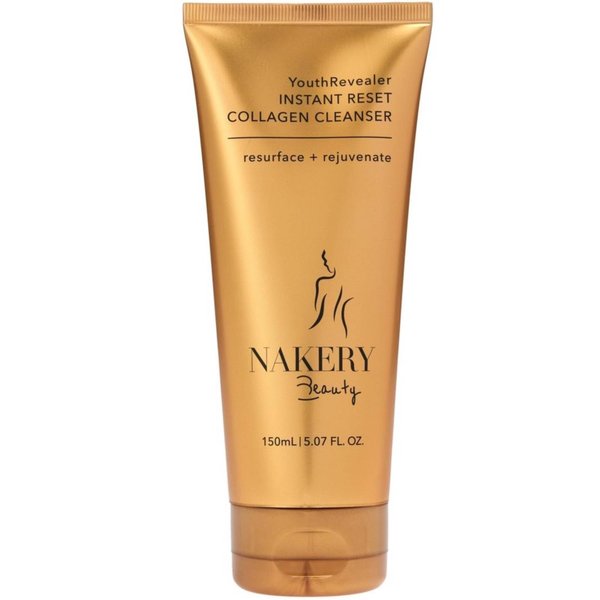 Nakery Face Cleanser for Women - Youth Revealer Facial Wash with Collagen - 10 in 1 Moisturizing Face Wash Exfoliating Cleanser for Dry & Textured Skin - Cleanser Face Wash For Smooth & Plump Skin