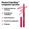 Revlon ColorStay Lip Liner, Lip Makeup Stocking Stuffers for Women, With Built-In Sharpener, Longwear Rich Lip Colors, 645 Chocolate, 0.01 oz