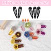 40 Pcs Hair Clips Hair Barrettes Metal Hair Clips Snap Hair Clips for Styling 2 Inch Small Flat Hair Clips Black Hair Clips for Women Girls Kids