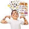 Tools Temporary Tattoos - Handyman Mechanic 80 PCS Labor Day, Construction, Equipment Themed Stickers for Kids Birthday Party Supplies, Decorations, Favors, and Prizes - Cute Gifts for Boys and Girls