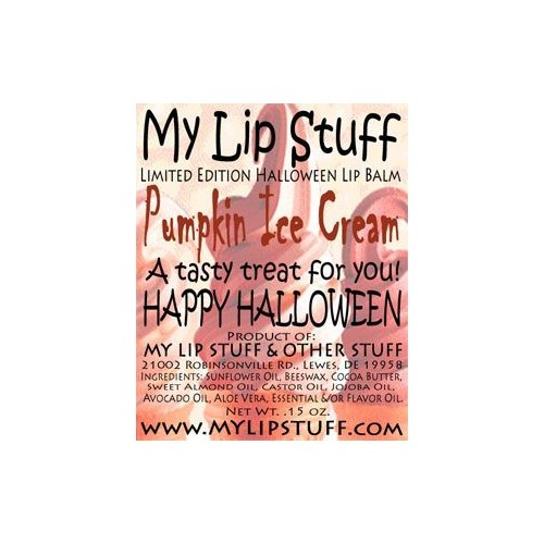 My Lip Stuff-Pumpkin ICE Cream Limited Edition Halloween Lip Balm