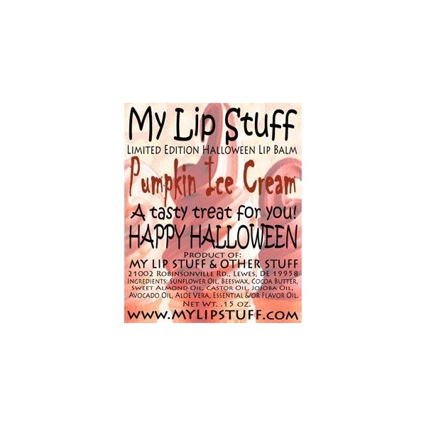 My Lip Stuff-Pumpkin ICE Cream Limited Edition Halloween Lip Balm
