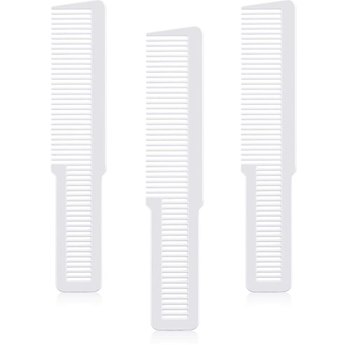Potchen 3 Pieces Clipper Cutting Comb, Styling Comb, Barber Blending Styling Hair Comb, Heat Resistant Hair Cutting Combs for Barbershops, Households, Men and Women (White)