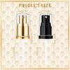 Chris.W 2Pack Foundation Pump Compatible with Maybelline Fit Me Liquid Foundation Makeup (Gold+Black)