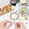 GMMA 180 Pcs Polymer Clay Beads for Bracelets Charms Making Pony Beads Shapes for Friendship Bracelets Spacer Beads Supplies for DIY Bracelet Earring Necklace Jewelry Making (Colorful Balls)