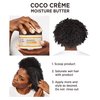 Carol's Daughter Coco Creme Coil Enhancing Moisture Butter, with Coconut Oil and Mango Butter, for Very Dry Curly Hair, Paraben and Silicone Free, 12 oz