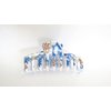 Generic White blue yellow floral hawaiian style hair claw clamp clip