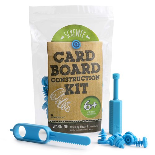 JumpOff Jo - Cardboard Construction Kit – 36 Screws, Screwdriver, Cardboard Saw – STEM, Montessori Toys Building Sets, Creative Craft Kits, Engineering Arts, Toys for Ages 6 and Older