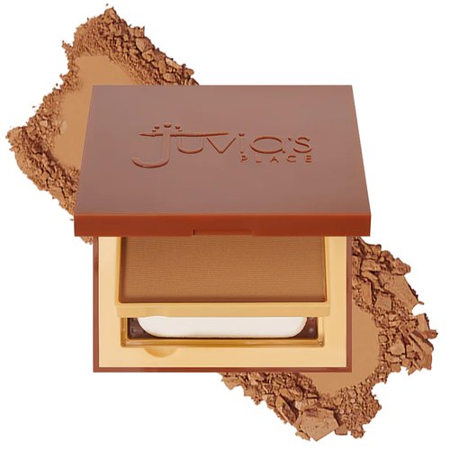 Juvia's Place I am Magic Powder Foundation M1 Cabo - Compact Pressed Face Makeup Professional Matte Clean Finish Skin Clarity Setting Powdered Blend Fresh Waterproof Blot Mirror Puff Cosmetics