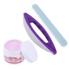 Nail Buffer And Shine Kit, 3Pcs Nail Art Buffing Cream And Nail Brush Buffer Varnish Polish For + Polishing Strip Nail Art