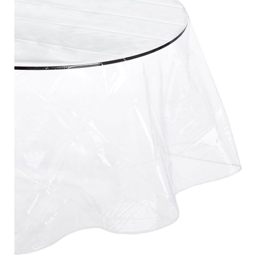 Carnation Home Fashions Oval-Shaped Vinyl Tablecloth Protector, 60" by 90"
