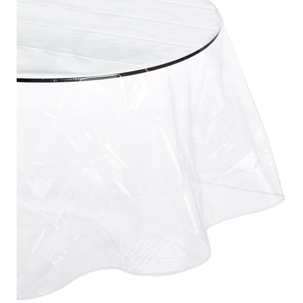 Carnation Home Fashions Oval-Shaped Vinyl Tablecloth Protector, 60" by 90"