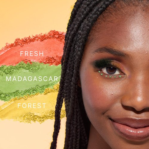 Ruby Kisses Eyeshadow Palette Highly Pigmented Eye Makeup 9 Shades Matte Shimmer Metallic Eyeshadow Palette (Madagascar Forest)