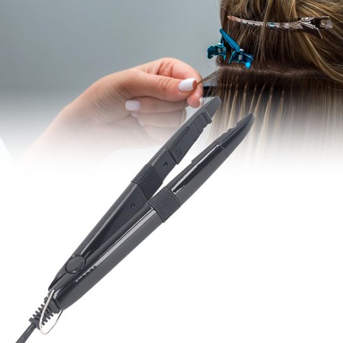 Zetiling Hair Extension Tool, Fusion Hair Extensions, Hair Extension Tools, Even Fast Heating Fusion Temp Control Heat Iron Connector Wand with Bracket (US)