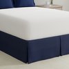 Bed Maker’s Never Lift Your Mattress Wrap Around Bed Skirt, Classic Style, Low Maintenance Wrinkle Resistant Fabric, Traditional 14 Inch Drop Length, Full, Navy