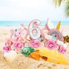 SuPoo 6th Birthday Headband Flower Birthday Crown for Girls Princess Tiara 6th Birthday Decorations for Girl Hair Band Cute 6 Year Old Birthday Party Decorations Accessory
