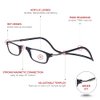 Clic Magnetic Reading Glasses, Computer Readers, Replaceable Lens, Original Long, (M-L, Black, 3.00 Magnification)