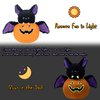 My OLi Plush Pumpkins Stuffed Bat Plush Toy Pumpkins with Removable Bat Glow in The Dark Toy Gifts for Kids Baby Toddler