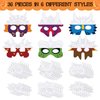 Woanger 36 Pieces Color Your Own Dinosaur Masks DIY Dinosaur Paper Masks Blank Graffiti Paper Masks Craft with Elastic Ropes for Boys Girls Cosplay Dinosaur Party Birthday Party Favors, 6 Designs