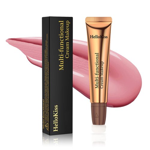 Go Ho Liquid Blush Beauty Wand,Blendable Super Silky Cream Blush Stick,Face Moisturizing Contour Blush Stick with Fine Cushion Applicator,Cruelty-free,010# Hope Pink