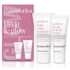 THISWORKS Prep and Glow Gift Set - Travel Size Kit with Perfect Legs Skin Miracle and Perfect Heels Rescue Balm Foot Cream - Nourishing & Hydrating Bodycare Duo