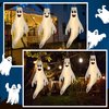 43 Inch Halloween Ghost Windsocks Hanging Decorations - Flag Wind Socks for Home Yard Outdoor Decor Party Supplies (3 Pieces,Batteries Not Included,No Timer)
