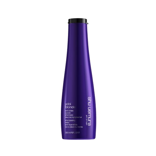 Shu Uemura Yubi Blonde Anti-Brass Purple Shampoo | Color-Correcting Shampoo | Neutralizes Brassiness | Cleanses, Moisturizes, and Smooths | For Blonde Hair