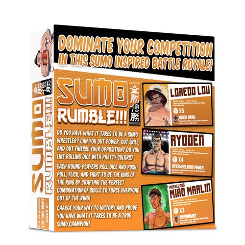 Nutt Heads Sumo Rumble: Exciting Dice Game for Families | Simple & Fun Japanese Sumo Wrestling | Action-Packed Board Game | Great for Kids, Teens, and Adults | Perfect for Game Nights