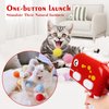 Mewlmart Cat Toys Interactive for Indoor Cats Kitty Toys Cat Toys for Indoor Cats Cat Ball Toy Pom Pom Balls Plush Ball Launcher for Cats Puff Balls Cat Enrichment Toys 30 Plus Balls