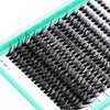 Bodermincer Black/Colored Cluster Lashes 240pcs 20D/40D DIY Eyelash Extension D Curl Long Individual Lashes Mixed Tray Faux Mink Lash Clusters Extensions 8-22mm (40D 8-10-12-14-16mm MIX)
