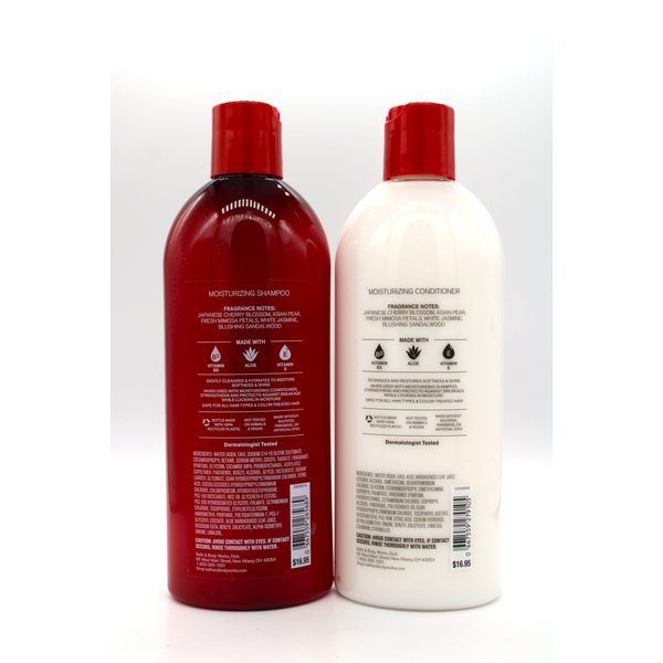Japanese Cherry Blossom, Moisturizing Shampoo & Conditioner Set, Bath and Body, 16 fl oz each