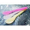 20PCS Facial Mask Spoon-Plastic Disposable Mini Cosmetic Spatula Scoop Face Mask DIY Accessories (Pink)