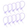 MECCANIXITY 20 Pack Silicone Cable Ties 6 Inch Reusable Zip Ties Silicone Twist Ties for Home Office Kitchen Organizer Food Bag Cord Key Management Lavender