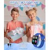TGFBH Kids Smart Watch for Girls Age 5-12 Toys with 26 Games 2 Screen Protectors HD Touchscreen Video Camera Music Player Pedometer Learn Card Audiobook Toddler Watches Boys Birthday Gifts (Blue)