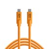 Tether Tools TetherPro USB-C to USB-C Cable | for Power Delivery, Fast Transfer and Connection Between Camera and Computer | High Visibility Orange | 3 Feet (.9 m)
