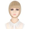 Cephermer Clip in Bangs, Synthetic Bangs Hair Clip Ash blonde mix Bleach Blonde
