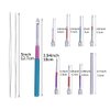 8 Pcs Punch Needles,Embroidery Stitching Punch Needle, Embroidery Poking Cross Stitch Tools Needle Punch Kit Knitting Needle Art Handmaking Sewing Needles with 4 Colors Thread