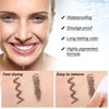 GEUUFEA 2-in-1 Eyebrow Mascara, Waterproof Eyebrow Pen, Quick-drying & Long-Lasting Eyebrow Fuller, Smudge-proof Eyebrow Shaping Pen