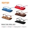EFE Reading Glasses Readers for Women Ladies 1.75 Lightweight Full Frame Spring Hinge Eyeglasses 5 Pack (Mix Color, 1.75)
