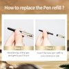 CATKIN Eyebrow Pencil with Comb Brown Long Lasting Waterproof, Draw Eyebrow Shaping Color Makeup for Natural Daily Look with free Refill Pen