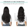 DOORES Human Hair Extensions Clip in Natural Black 120g 7pcs 18 Inch Remy Clip in Hair Extensions Natural Hair Extensions Straight Thick Hair