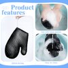 2 Pcs Honeycomb Bath Mitt Exfoliating Glove Set Honeycomb Face and Body Scrubber Exfoliating Shower Mitt Sponges for Cleaning Body Skin Shower Beauty Spa (Black)