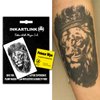 INKARTLINK Temporary Tattoos, Semi Permanent Tattoos, Adult Art Designs, Waterproof Temporary Tattoos, Party Favors, Tattoo Stickers Realistic, No Adhesive, Lasts 1-2 Weeks (Lion king)