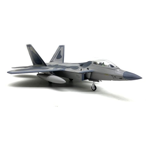 ZEZEFUFU 1:100 US F22 Raptor Stealth Fighter Model Fighter Attack Plane Military Model with Display Stand