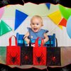 Ferraycle 24 Pack Spider Themed Gift Bags Spider Party Favors Non Woven Reusable Goody Treat Bags with Handles Spider Themed Birthday Party Supplies for Kids Boys, 6 Styles (Spooky Style)