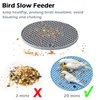 Jevnd 2Pcs Bird Foraging Toys Puzzle, Bird Slow Feeder Mats, Interactive Parrot Foraging Toys to Increase Feeding Time, Bird Enrichment Toys for Parakeet, Cockatiel, African Grey, Conure, Budgies