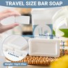 Kacctyen 100 Pcs 0.35oz Mini Bar Soap Bulk Individually Wrapped Bulk Hand Hotel Soap Bars Travel Size Toiletries for Vacation Hospitality Guest Bathroom Rentals